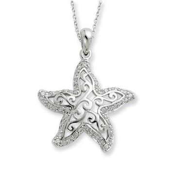 Picture of Make A Difference, Silver Star Fish Pendant