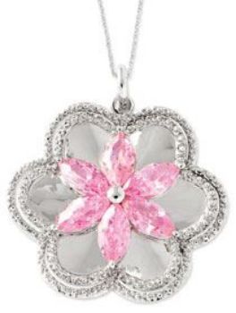 Picture of Pretty in Pink, Silver Pendant