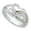 Picture of Pure Heart Silver CZ Ring