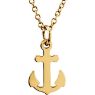 Picture of 14K Gold Petite Anchor 18" Necklace