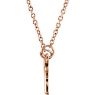 Picture of 14K Gold Petite Knotted Bow 18" Necklace
