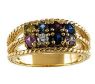 Picture of Gold 8 Round Stones Mother's Ring