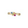 Picture of Gold 1 to 4 Round Stones Mother's Ring