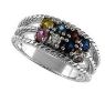 Picture of Silver 8 Round Stones Mother's Ring