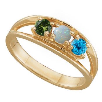 Picture of B. 2 to 6 Round SIMULATED Stones Mother's Ring