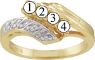 Picture of C. 2 to 7 Round SIMULATED Stones Mother's Ring