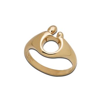 Picture of 14K Yellow Gold Small Mother and Child Ring