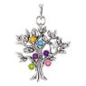 Picture of Gold 1 to 9 Stones Mother's Tree Pendant
