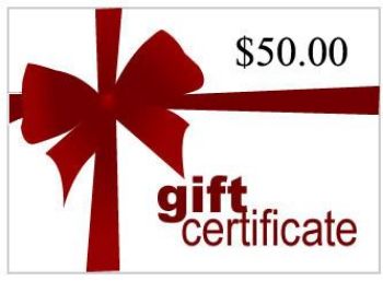 Picture of Gift Certificate for $50
