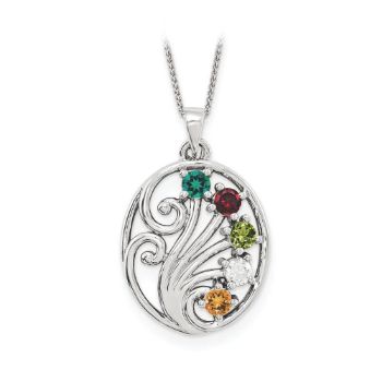Picture of Gold 1 to 4 Stones Mother's Pendant