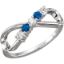 Picture of Gold 1 to 6 Round Stones Mother's Ring