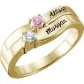 Picture of Gold 1 to 4 Stones/Names Engravable Mother Ring