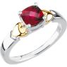 Picture of 14K Gold & Silver 1 Antique Birthstone Ring