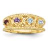 Picture of 14K Gold 1 to 4 Round Stones Mother's Ring