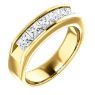 Picture of 14K Gold Men's Princess-Cut CZ Ring