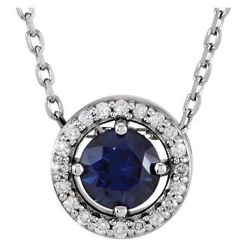 Picture of 14K White Gold Halo-Style Pendant