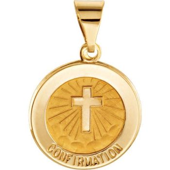 Picture of 14K Hollow Confirmation Medal