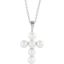 Picture of 14K Gold Freshwater Cultured Pearl Cross Pendant