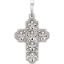 Picture of 14K Gold Ornate Floral-Inspired Cross Pendant