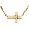 Picture of 14K Gold .01 CTW Diamond Cross 18" Necklace