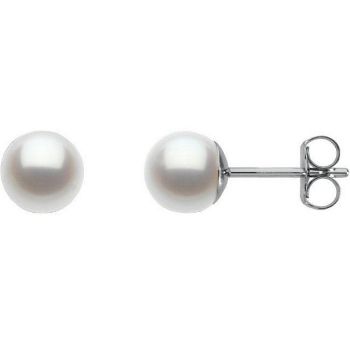 Picture of Freshwater Cultured Pearl Stud Earrings