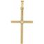 Picture of 14K Gold .03 CTW Diamond 31.95x16.3mm Rope Design Cross Pendant