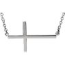 Picture of 14K Gold Sideways Cross 16-18" Necklace