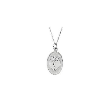 Picture of Sterling Silver 21x15.2mm Tragic Event Pendant