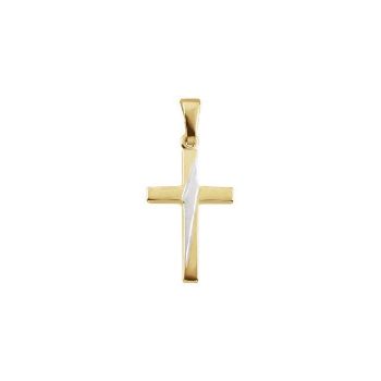 Picture of Two-Tone Cross Pendant