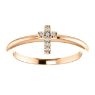 Picture of 14K Gold .03 CTW Diamond Stackable Cross Ring