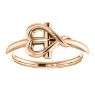 Picture of 14K Gold Cross with Heart Youth Ring