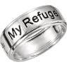 Picture of Sterling Silver My Refuge My Strength Ring Size 11