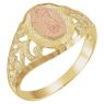 Picture of Two-Tone Our Lady of Guadalupe Ring