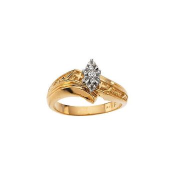 Picture of 14K Gold .05 CTW Diamond Engagement Ring