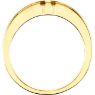 Picture of 14K Gold Men's Religious Cross Duo Band