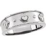 Picture of 14K Gold 8mm Ladies Claddagh Band