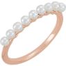 Picture of 14K Gold Freshwater Cultured Pearl Stackable Ring