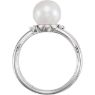Picture of 14K Gold Freshwater Cultured Pearl & .04 CTW Diamond Ring