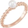 Picture of 14K Gold 5.5-6mm Freshwater Cultured Pearl Ring
