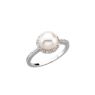 Picture of 14K Gold Freshwater Cultured Pearl & 1/5 CTW Diamond Ring