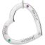 Picture of 3 Names Engravable Large Heart Loop with Stones