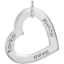 Picture of Names Engravable Medium Heart Loop