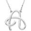 Picture of A to Z Script Initials 16" Necklace