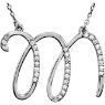 Picture of A to Z Script Diamond Initials 17" Necklace