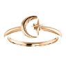 Picture of Crescent Moon & Star Ring 14K Gold