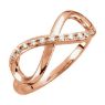 Picture of 14K Gold Diamond Infinity Ring