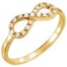 Picture of 14K Gold Diamond Infinity Ring