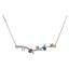 Picture of Family Branch Silver 1 to 5 Stones Mother's Necklace