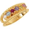 Picture of Gold Mother's Ring 2 to 12 Round Stones