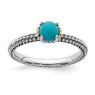 Picture of Silver Antiqued Ring Turquoise Stone